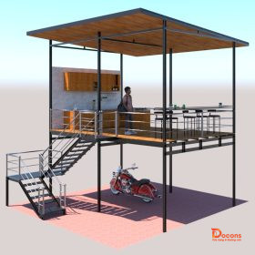 Nhà ăn uống nghỉ dưỡng kết hợp bãi để xe tiện lợi ở Lâm Đồng