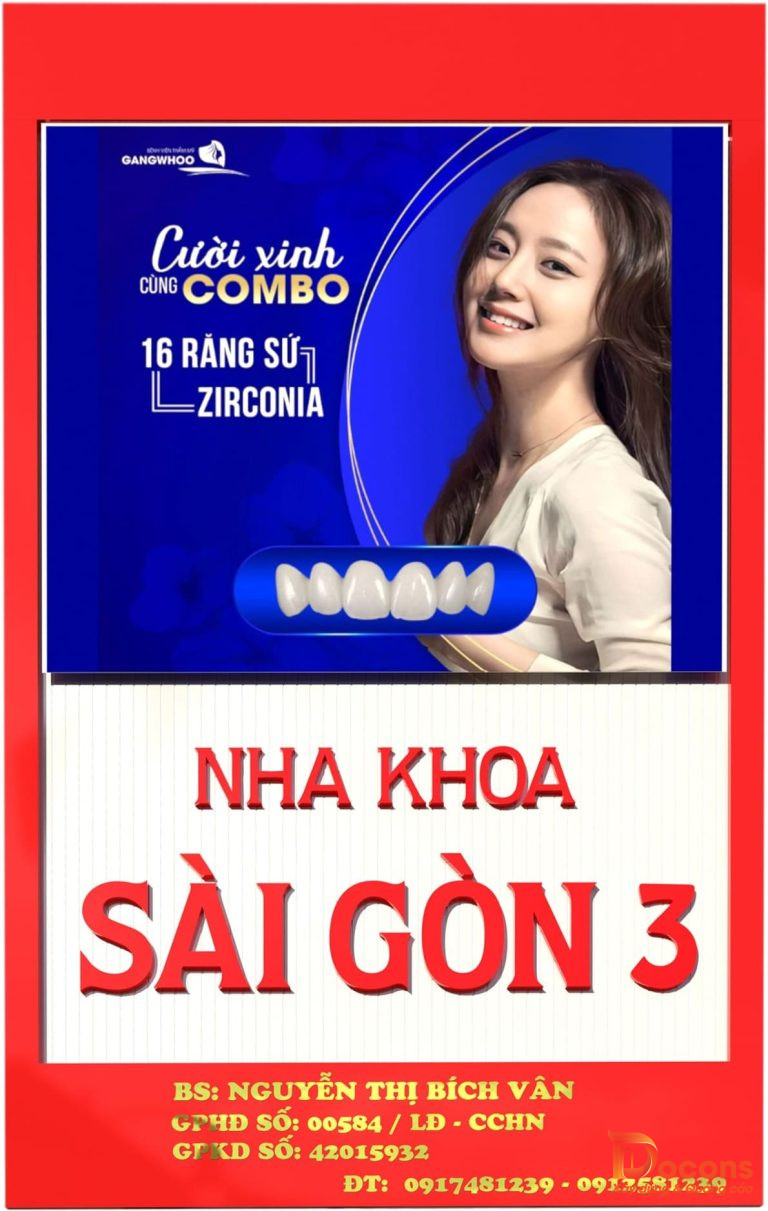 Ảnh thiết kế - Thi công Bảng hiệu Nha Khoa Sài Gòn 3 tại Đà Lạt