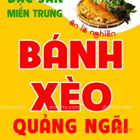 Ảnh thiết kế - Làm Bảng In Bạt Cho Chủ Quán Bánh Xèo Đức Trọng
