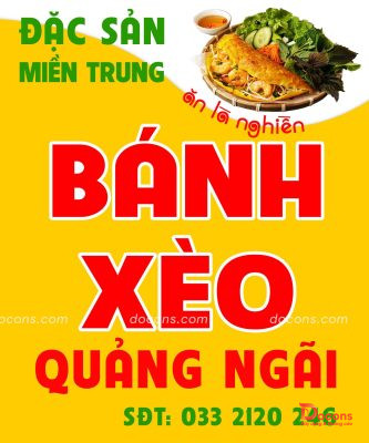 Ảnh thiết kế - Làm Bảng In Bạt Cho Chủ Quán Bánh Xèo Đức Trọng