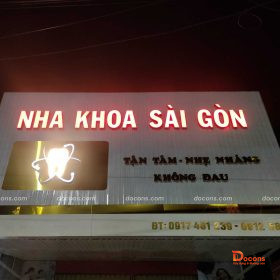 Ảnh Hoàn Thiện - Thi Công Bảng Hiệu Mica Nha Khoa Sài Gòn 3 Ở Nam Bang