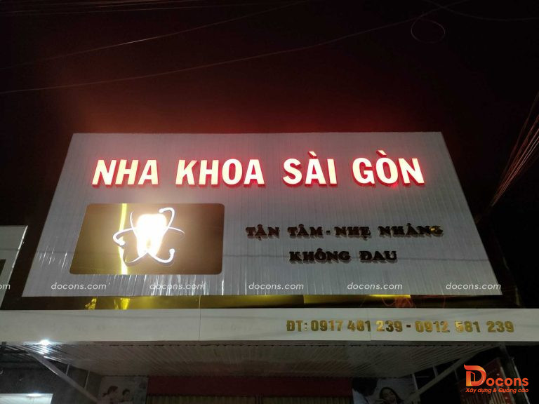 Ảnh Hoàn Thiện - Thi Công Bảng Hiệu Mica Nha Khoa Sài Gòn 3 Ở Nam Bang
