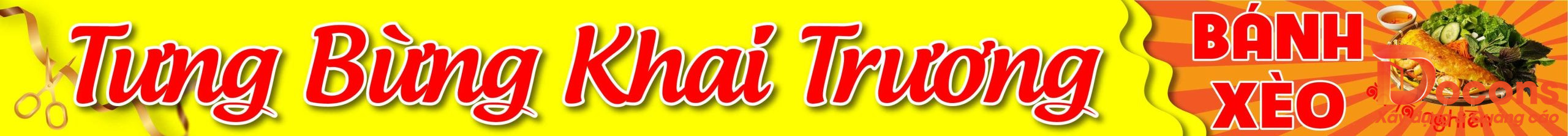Ảnh thiết kế - Làm Bảng In Bạt Cho Chủ Quán Bánh Xèo Đức Trọng