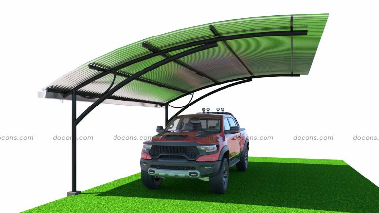 Thi Công Mái Vòm Nhà Xe Uốn Cong Siêu Đẹp ở Bảo Lộc