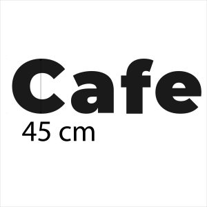 Bộ chữ CAFE công nghệ LED chạy hiệu ứng mới hiện đại thu hút khách cho quán